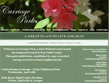 Tablet Screenshot of carriagepark.org